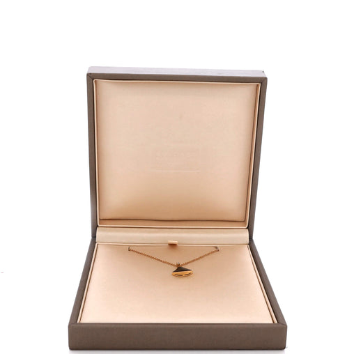 Divas' Dream Pendant Necklace 18K Rose Gold with Onyx and Diamond Small