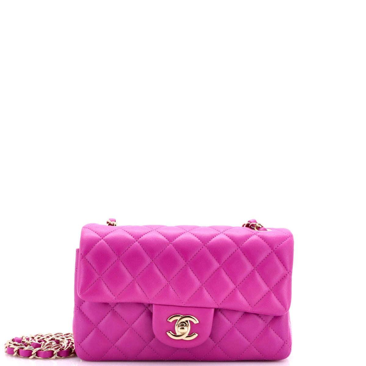 Classic Single Flap Bag Quilted Lambskin Mini