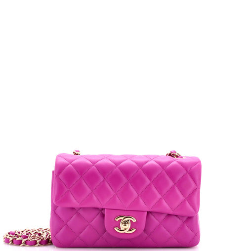 Classic Single Flap Bag Quilted Lambskin Mini