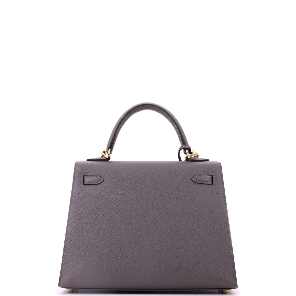 Kelly Handbag Grey Epsom with Gold Hardware 25