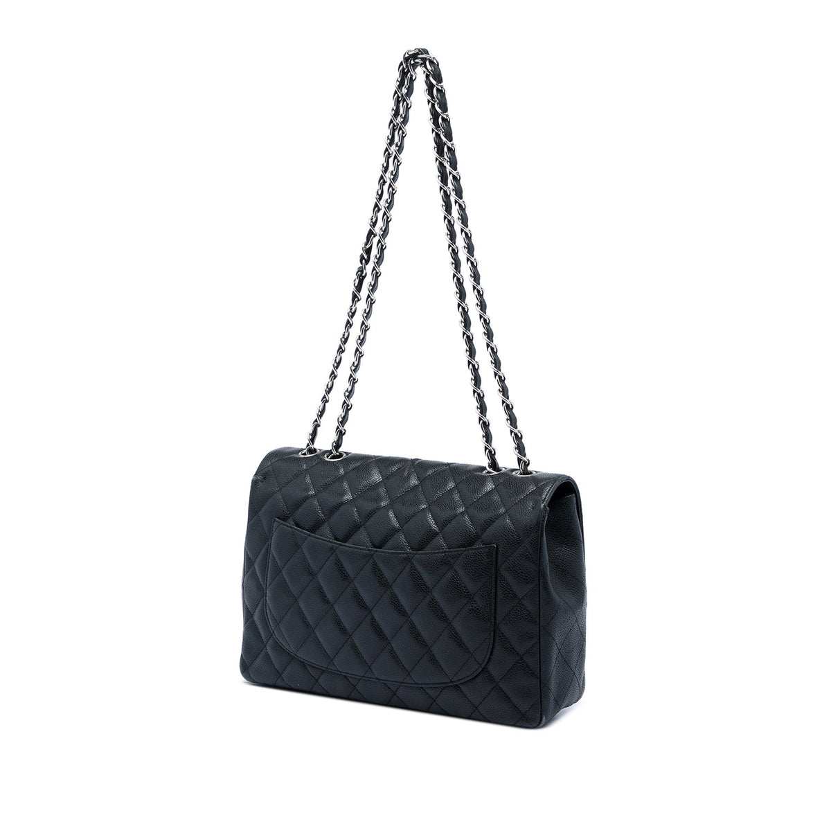 Classic Single Flap Bag Quilted Caviar Jumbo