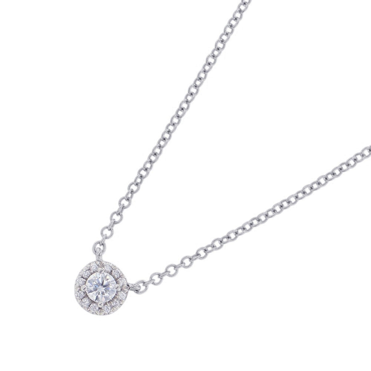 Soleste Pendant Necklace Platinum with Diamond