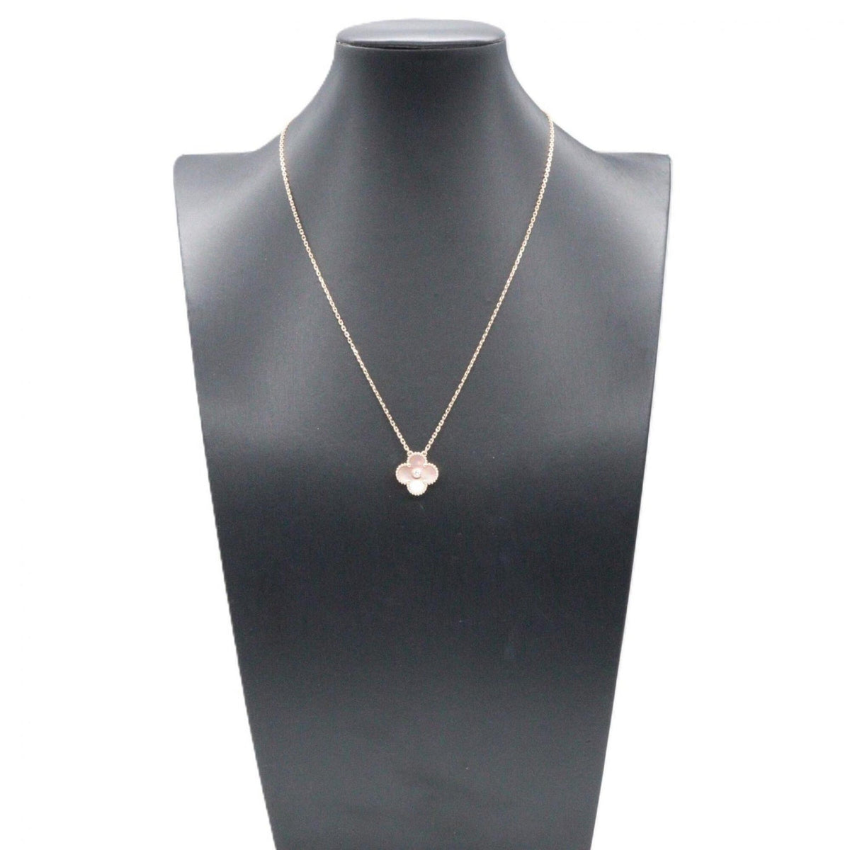 Vintage Alhambra Pendant Necklace 18K Rose Gold