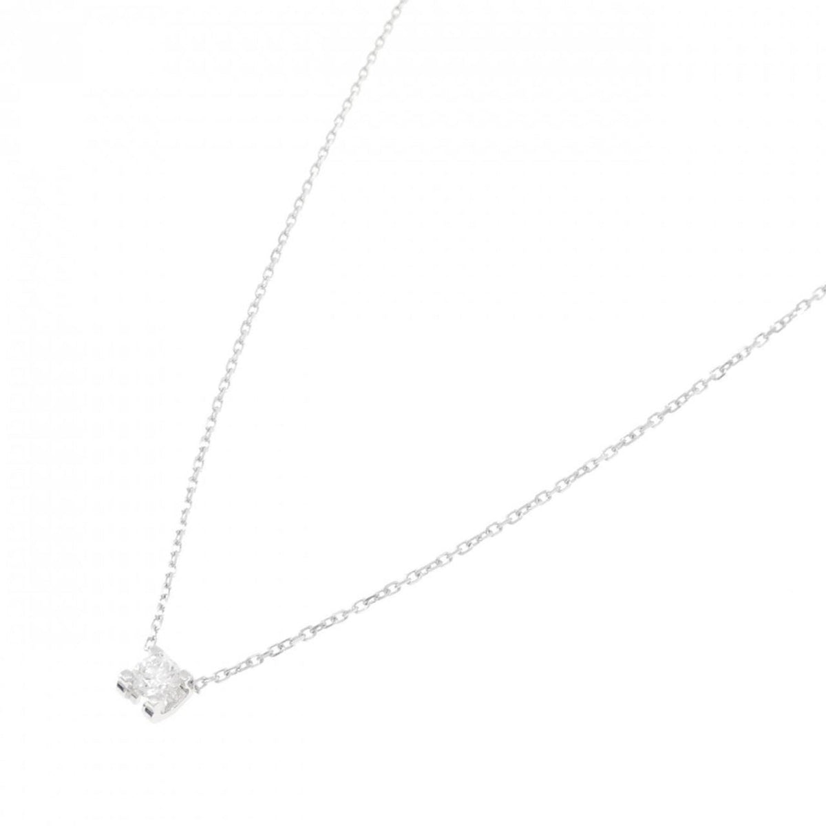 C de Cartier Pendant Necklace 18K White Gold