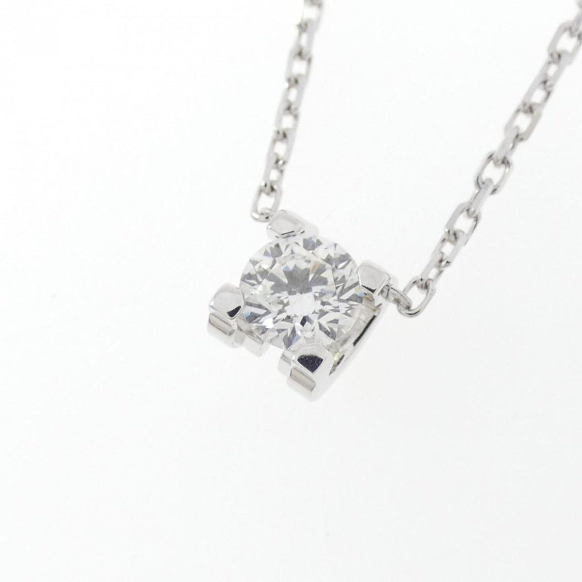 C de Cartier Pendant Necklace 18K White Gold