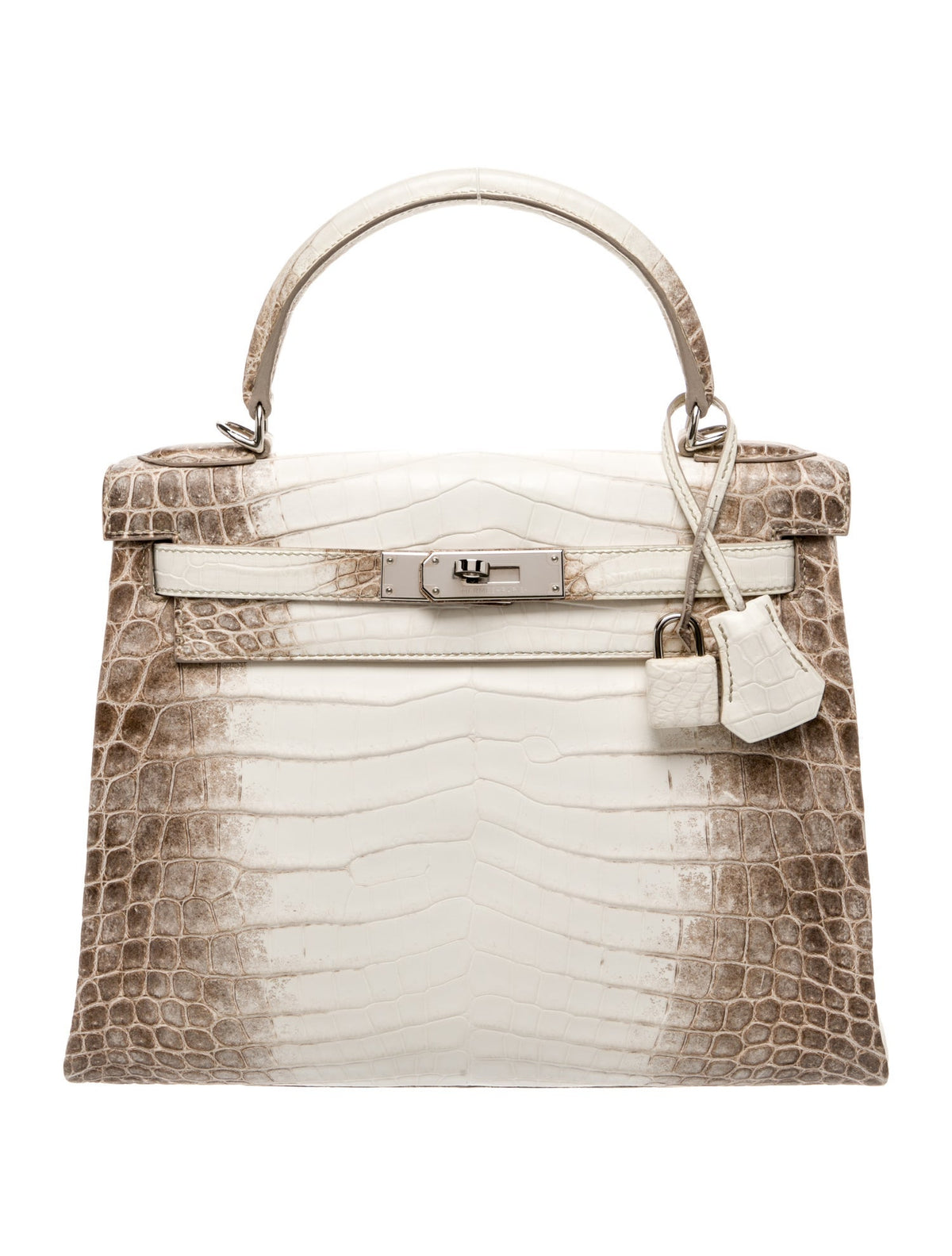 Hermes Matte Himalaya Niloticus Crocodile Kelly II Retourne 28