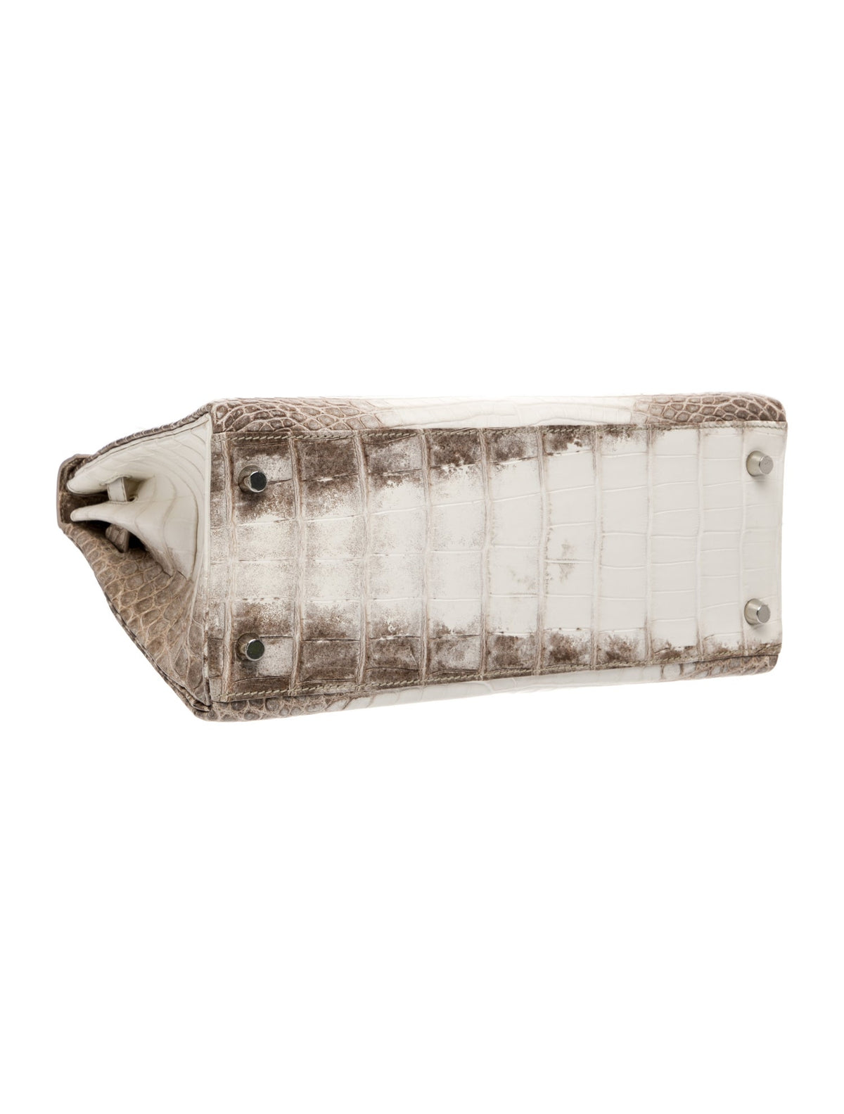 Hermes Matte Himalaya Niloticus Crocodile Kelly II Retourne 28