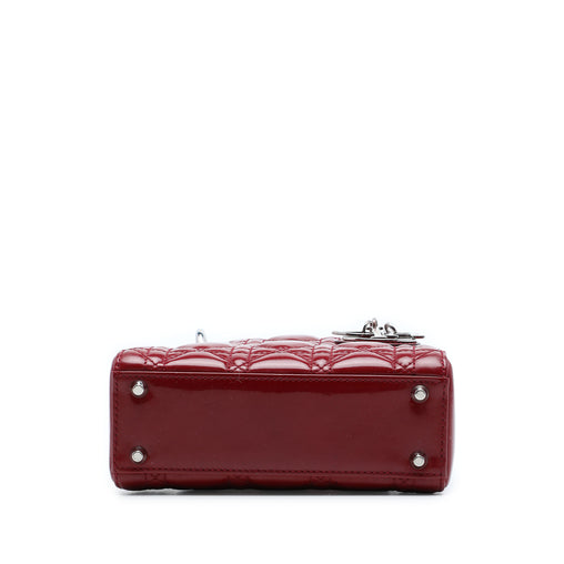 Lady Dior Bag Cannage Quilt Patent Mini
