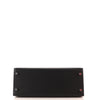 Kelly Handbag Noir Epsom with Palladium Hardware 28