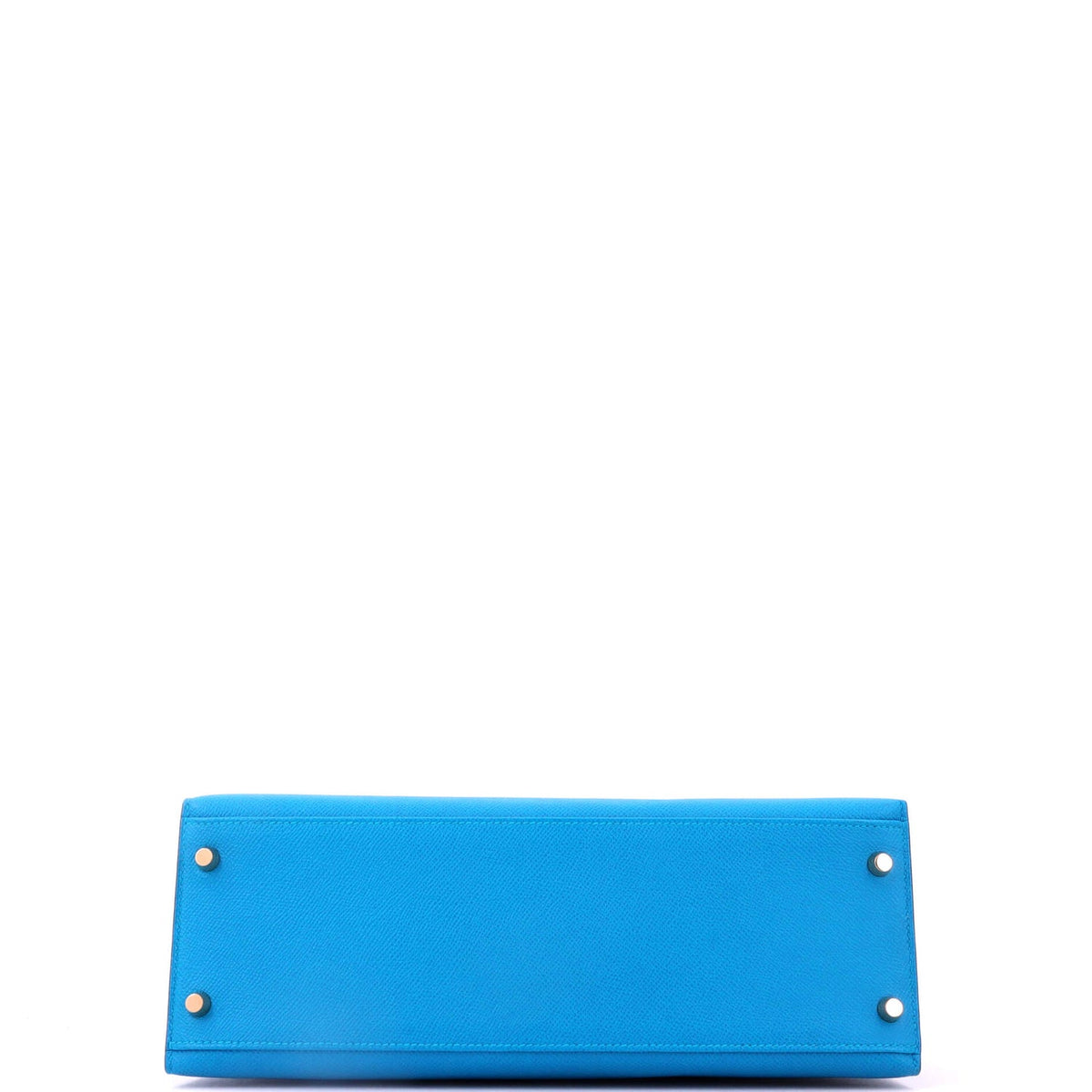 Kelly Handbag Bleu Zellige Epsom with Gold Hardware 32