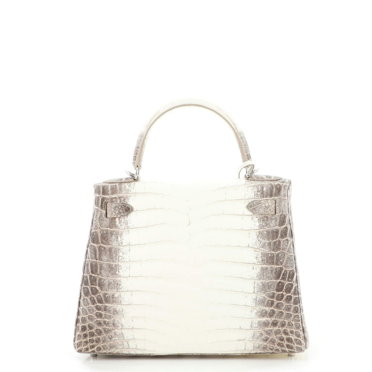 Kelly Handbag Himalayan Niloticus Crocodile with Palladium Hardware 28