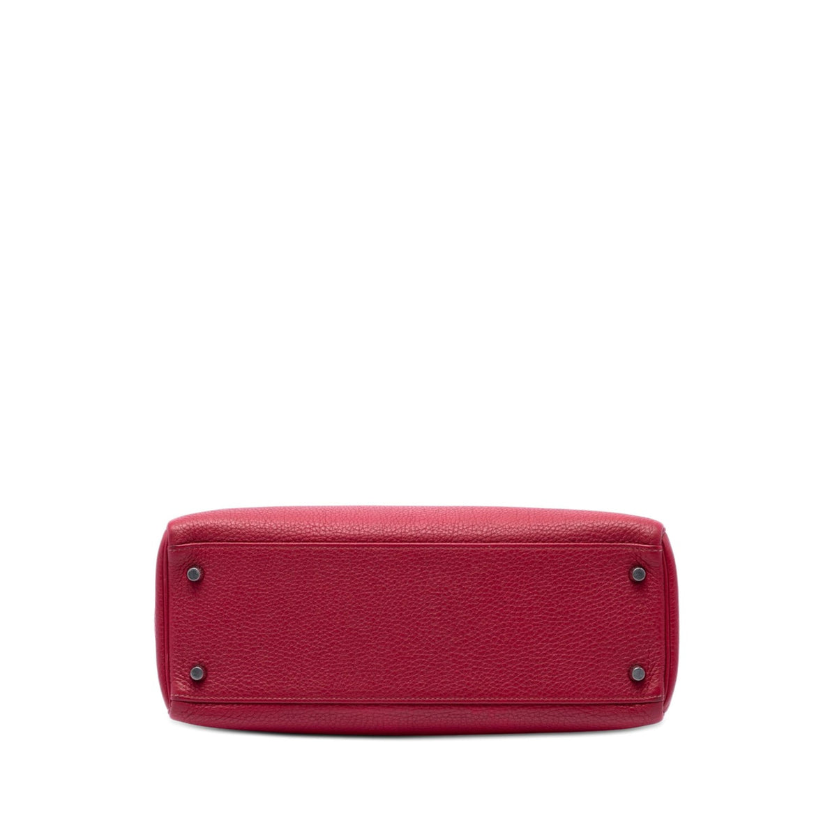 Kelly Handbag Red Togo with Palladium Hardware 32