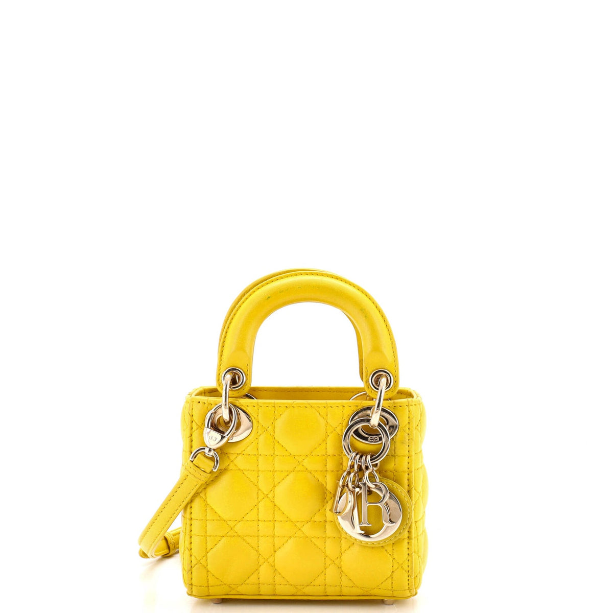 Lady Dior Bag Cannage Quilt Lambskin Micro