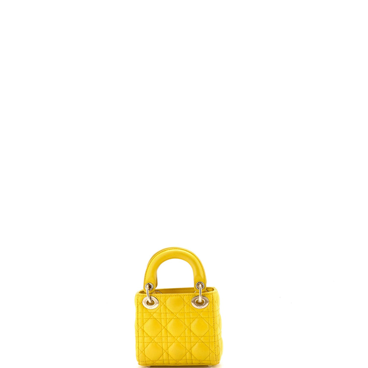 Lady Dior Bag Cannage Quilt Lambskin Micro