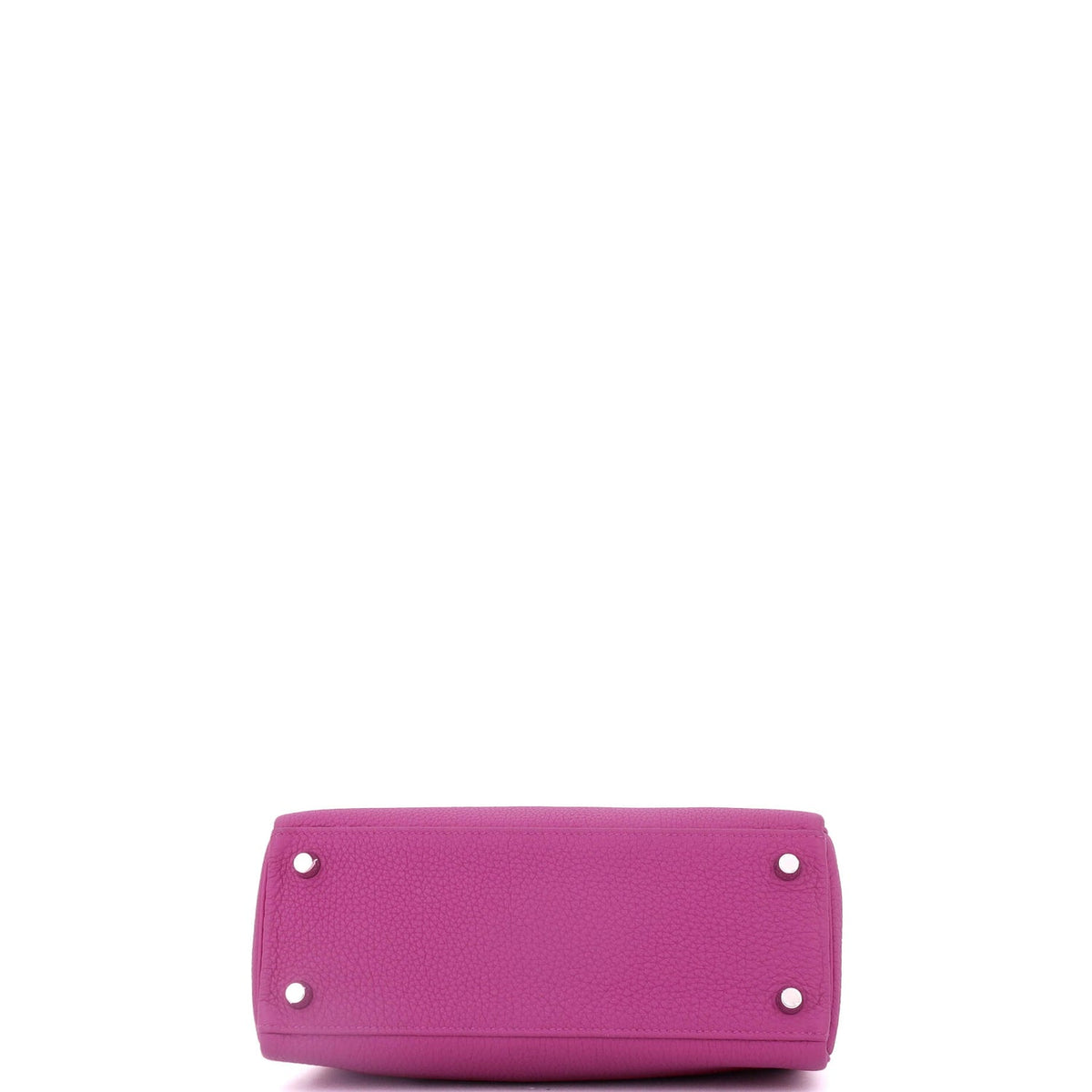 Kelly Handbag Rose Pourpre Togo with Palladium Hardware 25