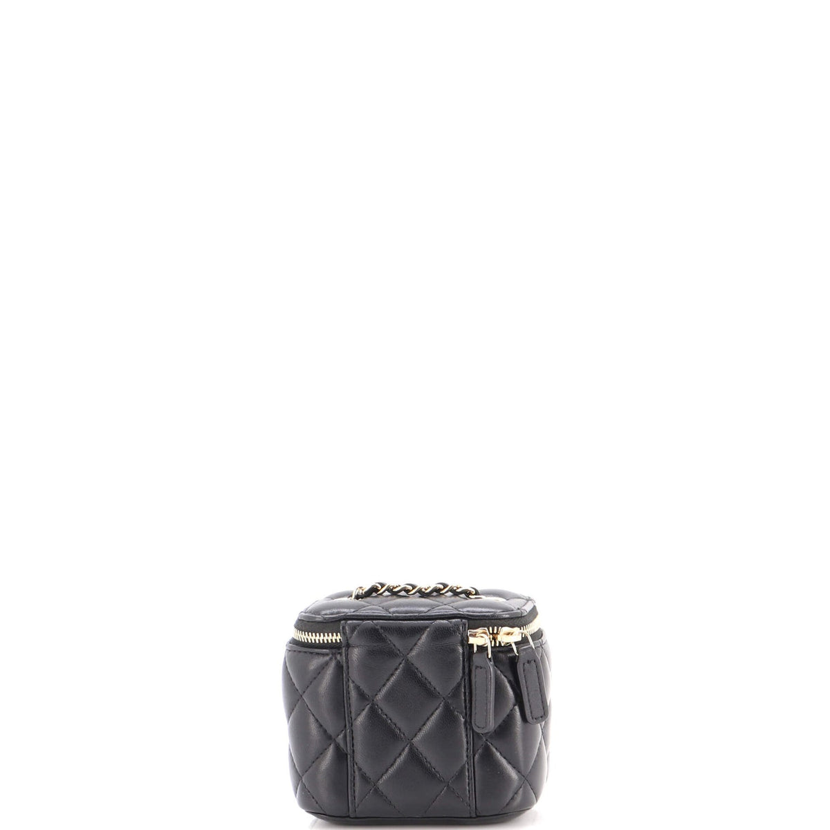 Classic Vanity Case with Chain Quilted Lambskin Mini