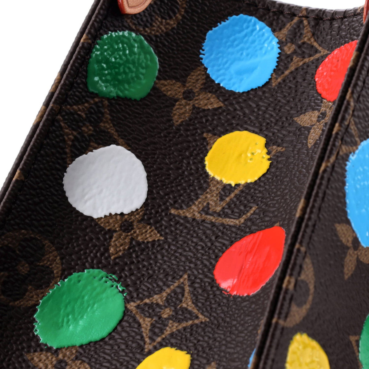 OnTheGo Tote Yayoi Kusama Painted Dots Monogram Canvas PM