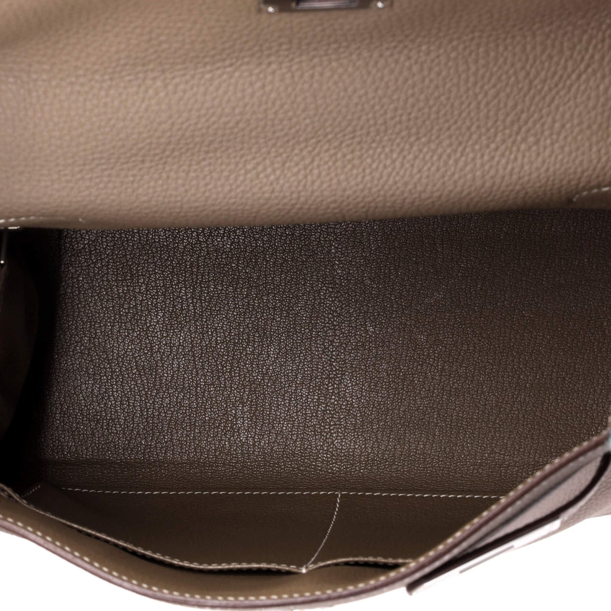 Kelly Handbag Grey Togo with Palladium Hardware 28