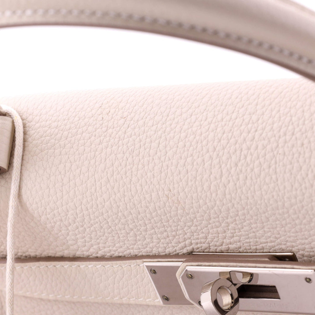 Kelly Handbag Light Togo with Palladium Hardware 28