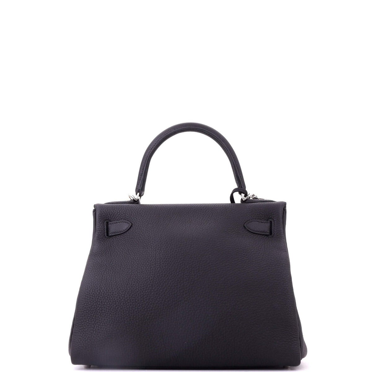 Kelly Handbag Noir Togo with Palladium Hardware 28