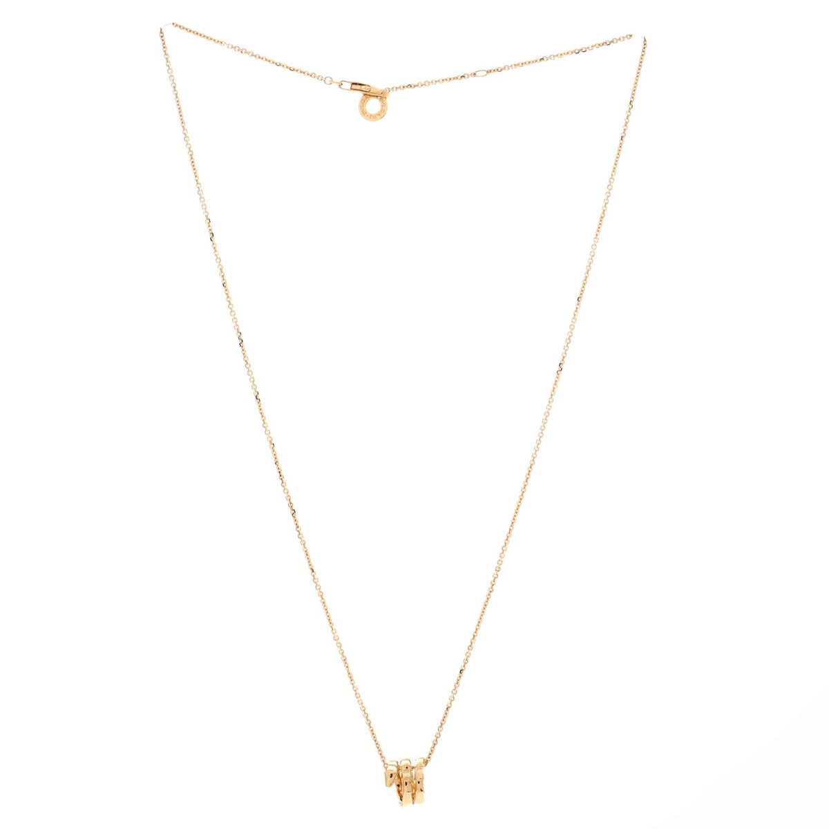 Serpenti Viper Spiral Pendant Necklace 18K Yellow Gold