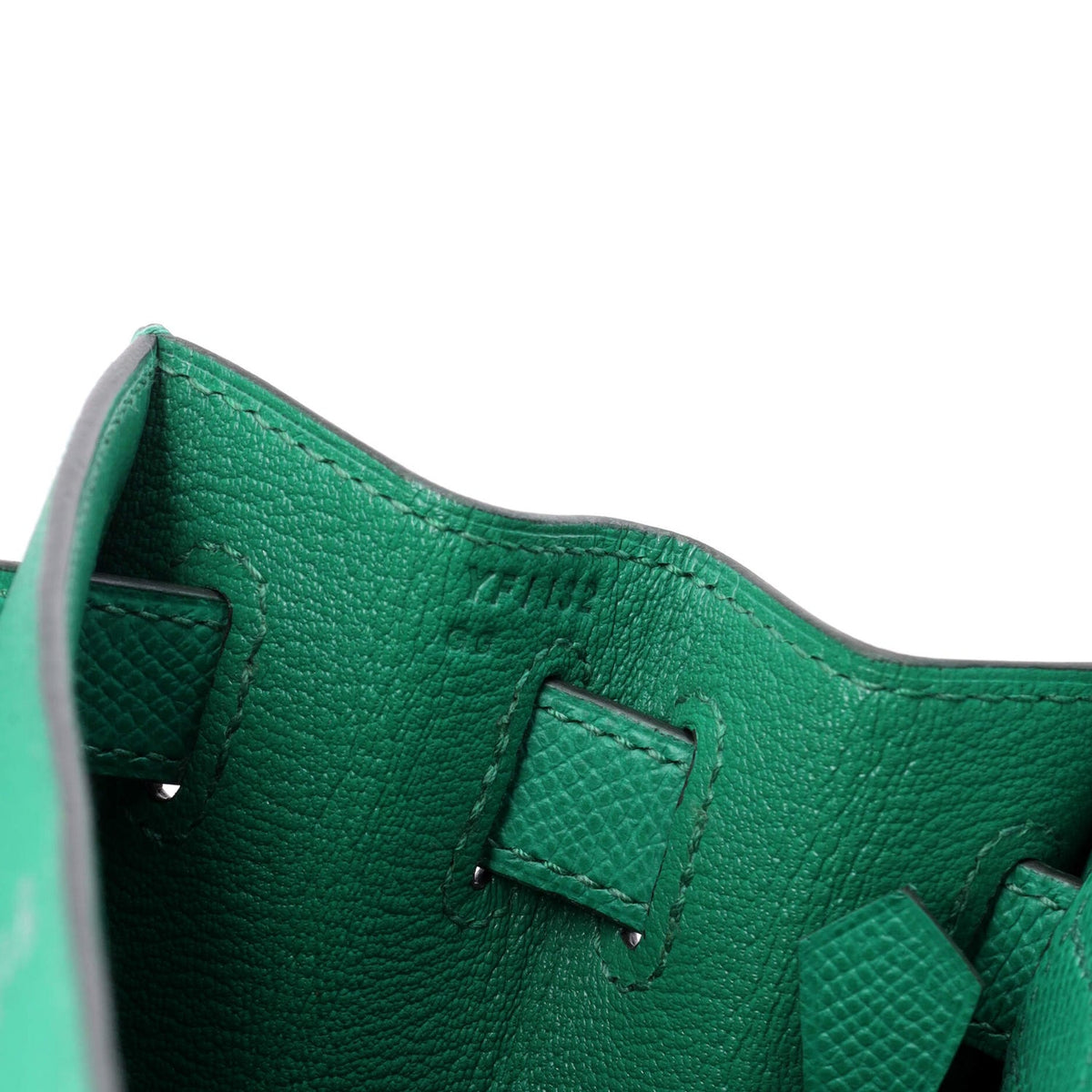 Kelly Handbag Menthe Epsom with Palladium Hardware 28